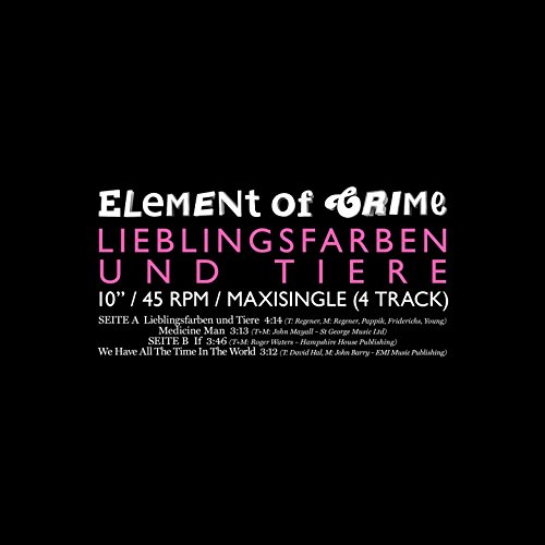 Element of Crime - Lieblingsfarben und Tiere (Single-Vinyl inklusive 3 Coversongs) [Vinyl LP]