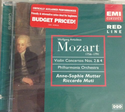 Mozart , Wolfgang Amadeus - Violin Concertos Nos. 2 & 4 (Mutter, Muti, Philharmonia Orchestra)