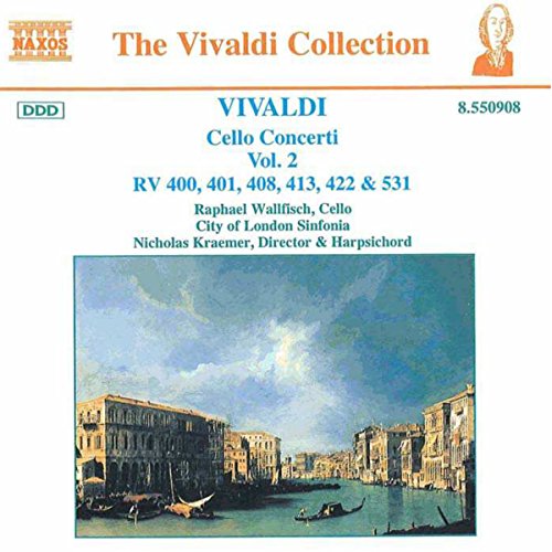 Vivaldi , Antonio - Cello Concerti Vol. 2 RV 400, 401, 408, 413, 422 & 531 (Wallfisch, Kraemer)