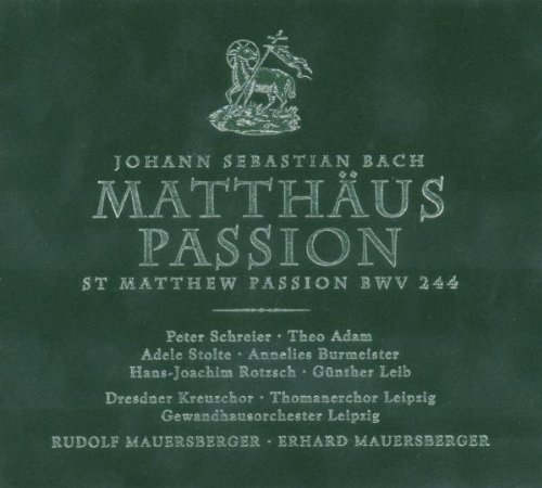 Bach , Johann Sebastian - Matthäus-Passion (Mauersberger)