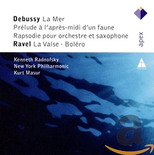 Radnofsky , Kenneth & NYP & Masur , Kurt - Debussy: La Mer; Prelude A L'Apres-Midi D'Un Faune; Rapsodie Pour Orchestre Et Saxophone / Ravel: La Valse; Bolero