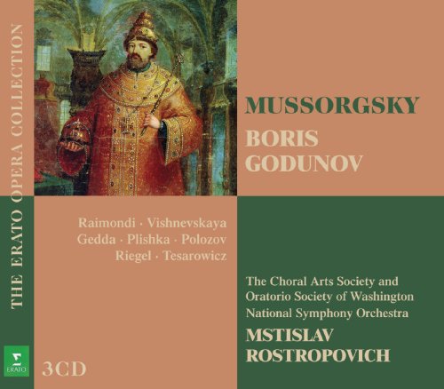 Mussorgsky , Modest - Boris Godunov (Raimondi, Vishnevskaya, Geda, Plishka, Polozov, Riegel, Tesarowicz, Rostropovich) (The Erato Opera Collection)