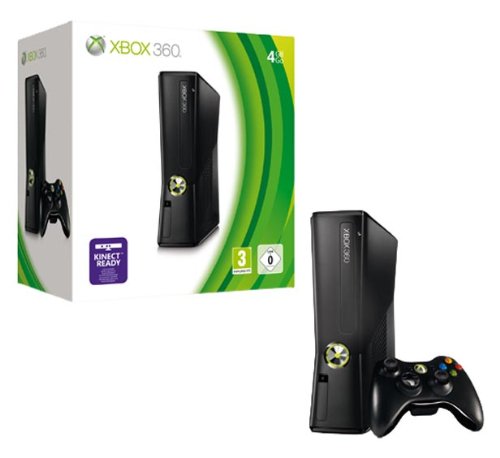  - Xbox 360 - Konsole Slim Black 4GB