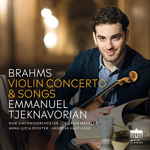 Brahms , Johannes - Violin Concerto & Songs (Tjeknavorian, Mäcelaru, Richter, Haefliger)