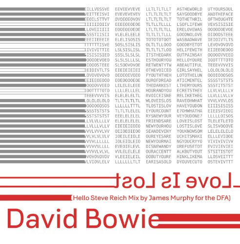 David Bowie - Love Is Lost [Steve Reich Mix] [Vinyl Maxi-Single]