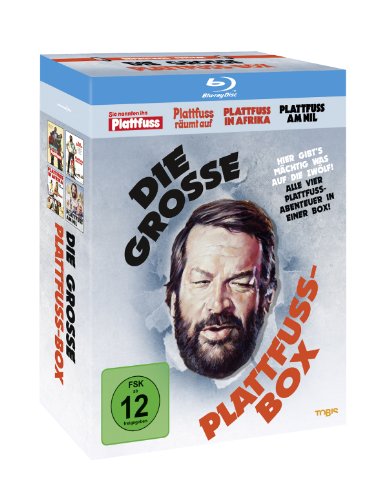 Blu-ray - Die grosse Plattfuss-Box (Sie nannten ihn Plattfuss / Plattfuss räumt auf / Plattfuss in Afrika / Plattfuss am Nil)