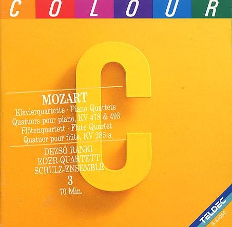 Mozart , Wolfgang Amadeus - Klavierquartette KV 478 & 493 / Flötenquartett KV 285a (Ranki, Eder-Quartett, Schulz-Ensemble)