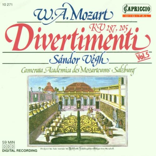 Mozart , Wolfgang Amadeus - Divertimenti KV 287, 205 (Vegh)