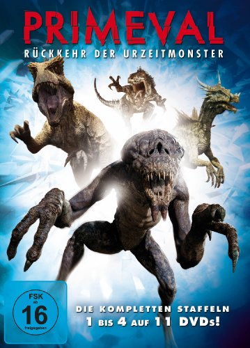 DVD - Primeval: Rückkehr der Urzeitmonster - Die kompletten Staffeln 1 bis 4 (11 DVDs)