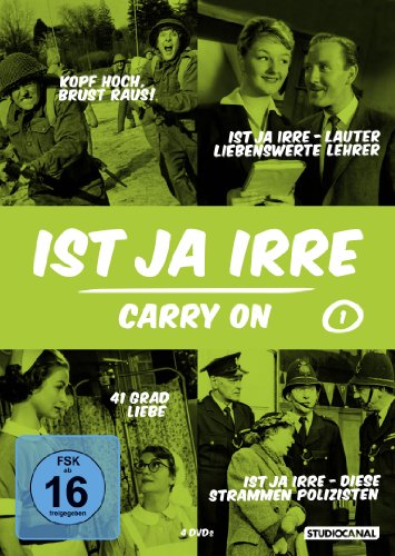 DVD - Ist ja irre - Carry On 1 (Kopf hoch, Brust raus, Lauter liebenswerte Lehrer, 41 Grad Liebe, Diese strammen Polizisten) (4-DVD SET)