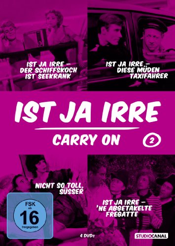 DVD - Ist ja irre - Carry On 2 (Der Schiffskoch ist seekrank, Diese müden Taxifahrer, Nicht so toll, Süßer, 'ne abgetakelte Fregatte (4-DVD SET)