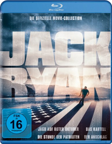 Blu-ray - Jack Ryan Box - Die offizielle Movie-Collection (Jagd auf Roter Oktober / Die Stunde des Patrioten / Das Kartell / Der Anschlag)