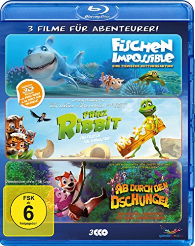  - Abenteurer-Box - Fischen Impossible/Prinz Ribbit/Ab durch den Dschungel [3D Blu-ray]