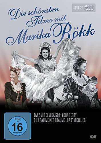 DVD - Die schönsten Filme mit Marika Rökk (Tanz mit dem Kaiser / Kora Terry / Die Frau meiner Träume / Hab' mich lieb) (4-DVD SET)