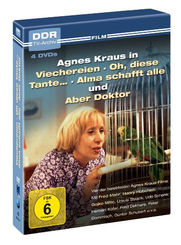 DVD - Agnes Kraus - DDR TV-Archiv ( 4 DVDs - Viechereien, Oh diese Tante... , Alma schafft alle, Aber Doktor )