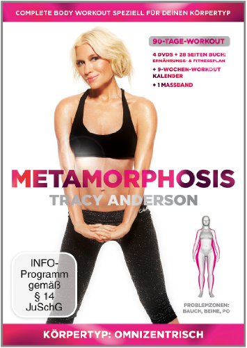  - Tracy Anderson - Metamorphosis, Körpertyp: Omnizentrisch, Problemzonen: Bauch, Beine & Po [4 DVDs]