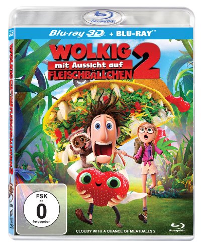  - Wolkig mit Aussicht auf Fleischbällchen 2 (3D + 2D Version (2 Discs)) [3D Blu-ray]