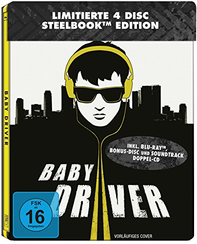  - Baby Driver Steelbook (2 Discs-Steelbook + 2 Discs-Soundtrack ) [Blu-ray] [Limited Edition]