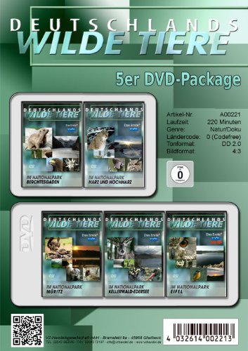  - Deutschland wilde Tiere - Nationalparks ( 5er DVD-Package )