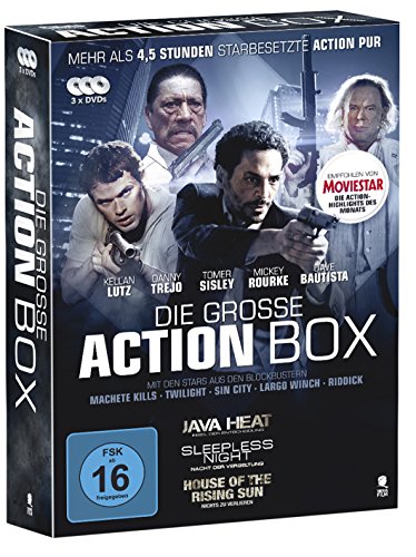 DVD - Die grosse Action Box (Java Heat / Sleepless Night - Nacht der Vergeltung / House Of The Rising Sun - Nichts zu verlieren) (3 DVD BOX SET)