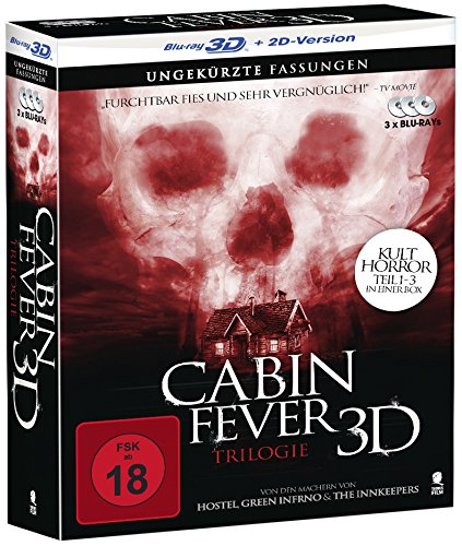  - Cabin Fever 1-3 - Komplettbox mit allen 3 Teilen (3 3D Blu-rays) [3D Blu-ray + 2D Version]