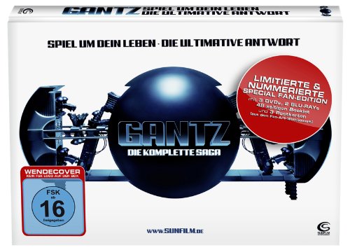  - Gantz- Die komplette Saga: Spiel um dein Leben + Die ultimative Antwort (stylisches Mediabook mit 3 DVDs, 2 BDs, Hochglanzpostkarten und 48-seitigem Booklet / limitiert und exklusiv bei Amazon.de)