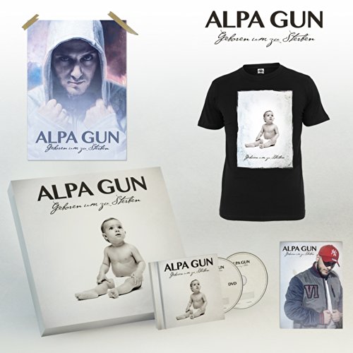 Alpa Gun - Geboren um zu Sterben (Boxset inkl. Premium Edition, T-Shirt Gr. L, Poster, Sticker)