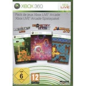  - Xbox Live Arcade Spielepaket 4 Spiele Lumines, Geometry Wars, Bomberman Live + MS. Pac-Man + 48 h X-LiveGoldabo