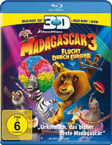  - Madagascar 3 - Flucht durch Europa (+ Blu-ray + DVD) [Blu-ray 3D]