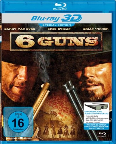 Blu-ray - 6 Guns 3D (Ungeschnittene Unrated Fassung)