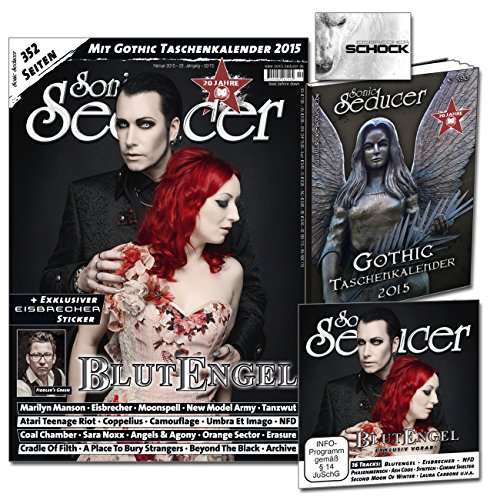  - Sonic Seducer 02-2015 mit Blutengel Titelstory + exkl. Vorab-Song vom Album Omen, Gothic Taschenkalender 2015 (insg. 352 Seiten), exkl. Eisbrecher Sticker + CD, Bands: Marilyn Manson u.v.m.