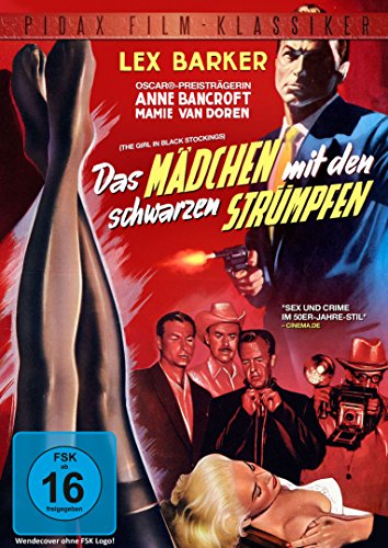 DVD - Das Mädchen mit den schwarzen Strümpfen (The Girl in Black Stockings) - Thriller mit Lex Barker und Anne Bancroft (Pidax Film-Klassiker)