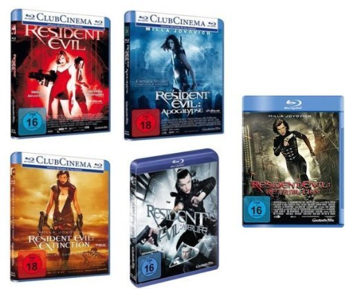  - Resident Evil: Teil 1-5 [Blu-ray] im Set - Deutsche Originalware [5 Blu-rays]