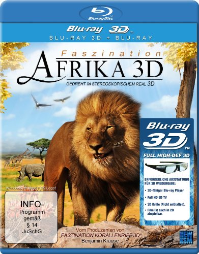 Blu-ray - Faszination Afrika 3D (3D Version inkl. 2D Version & 3D Lenticular Card) [3D Blu-ray]