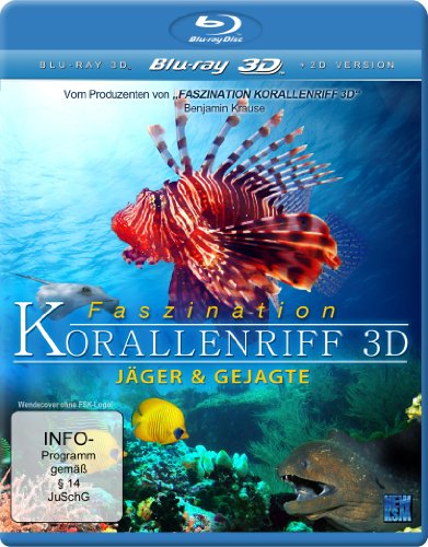 Blu-ray - Faszination Korallenriff 3D - Jäger & Gejagte (3D Version inkl. 2D Version & 3D Lenticular Card) [3D Blu-ray]