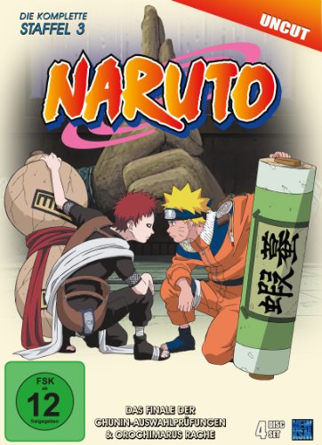  - Naruto - Staffel 3: Das Finale der Chunin-Auswahlprüfungen & Orochimarus Rache (Episoden 53-80, uncut) [4 DVDs]