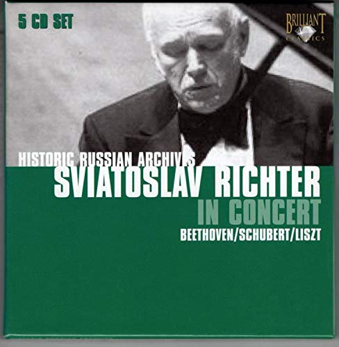 Richter , Sviatoslav - Historic Russian Archives - Sviatoslav Richter In Concert Plays Beethoven / Schubert / Liszt (5-CD SET)