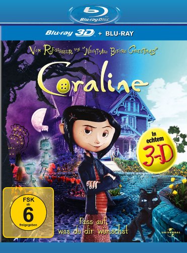 Blu-ray - Coraline (2D- + 3D-Version) im limitierten Premiumschuber [3D Blu-ray]