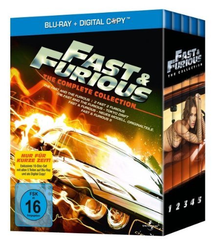 Blu-ray - Fast & Furious 1-5 - The Collection [Blu-ray]