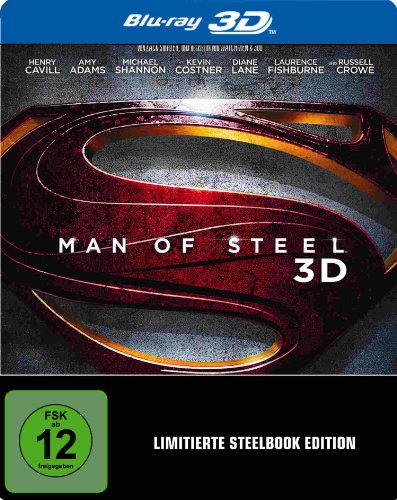 Blu-ray - Man of Steel 3D Steelbook (exklusiv bei Amazon.de) [3D Blu-ray]