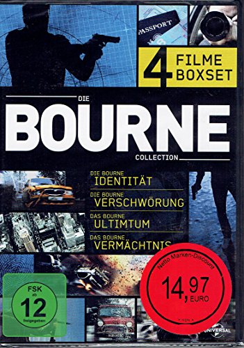 DVD - Die Bourne Collection (Identität / Verschwörung / Ultimatum / Vermächtnis) (4 Filme Boxset)