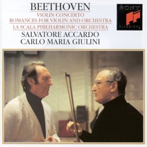 Beethoven , Ludwig van - Violin Concerto / Romances For Violin And Orchestra 1 & 2 (Accardo, Giulini)