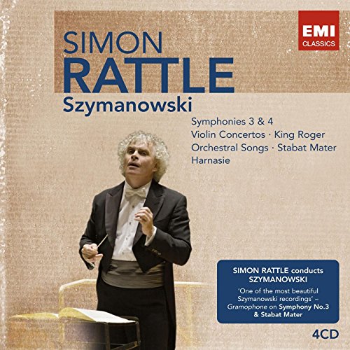 Szymanowski , Karol - Symphonies 3 & 4 / Violin Concertos / King Roger / Orchestral Songs / Stabat Mater, Harnasie (Rattle, Andsnes, Hampson, Zehetmair) (Limited Edition)