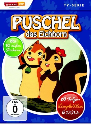  - Puschel, das Eichhorn - 26 Folgen, Komplettbox [6 DVDs]