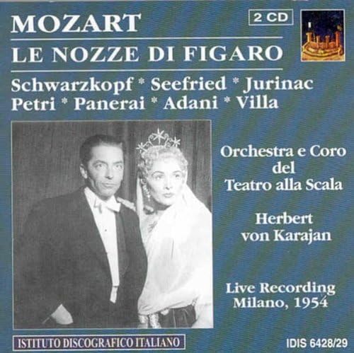 Mozart , Wolfgang Amadeus - Le Nozze Di Figaro (GA) (Schwarzkopf, Seefried, Jurinac, Petri, Panerai, Adani, Villa, Karajan)