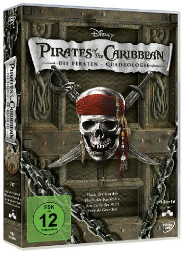 DVD - Pirates of the Caribbean - Die Piraten-Quadrologie [4 DVDs]