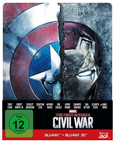 Blu-ray - The First Avenger - Civil War 3D (Steelbook Edition)