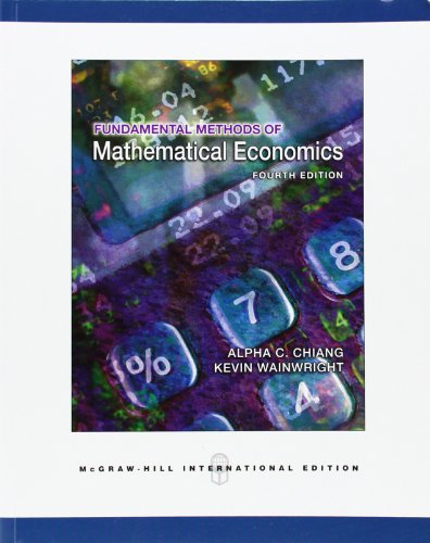  - Fundamental Methods of Mathematical Economics