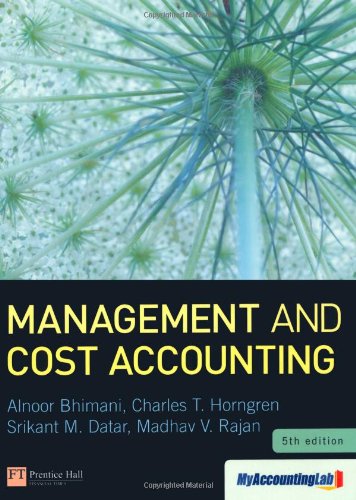  - Management and Cost Accounting with Myaccountinglab Access Card