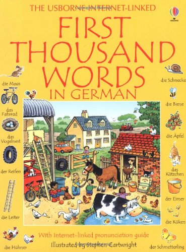  - First Thousand Words in German (Usborne First Thousand Words)